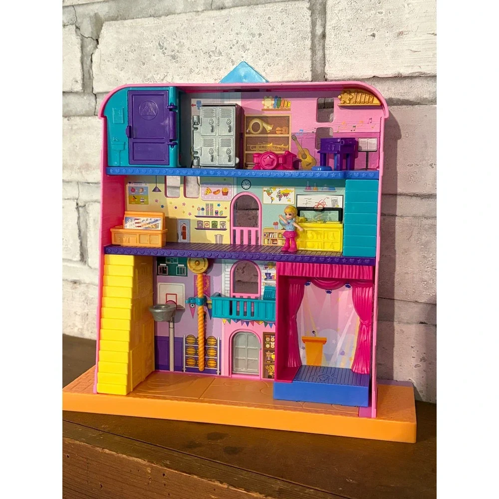 Polly Pocket Pollyville Mighty Middle School Figure Play Set Only Mattel 2020